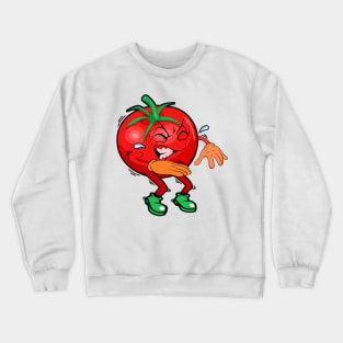 Squatting Tomato Crewneck Sweatshirt